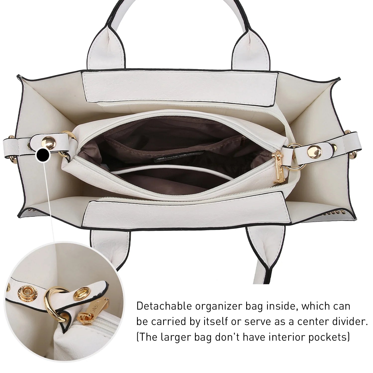 Women'S 3Pcs Purse Handbag Shoulder Bag Tote Satchel Hobo Bag Briefcase Work Bag for Ladies