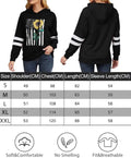 Women Sunflower Print Sweatshirts Color Block Long Sleeve Hoodies Lightweight Drawstring Pullover Tops