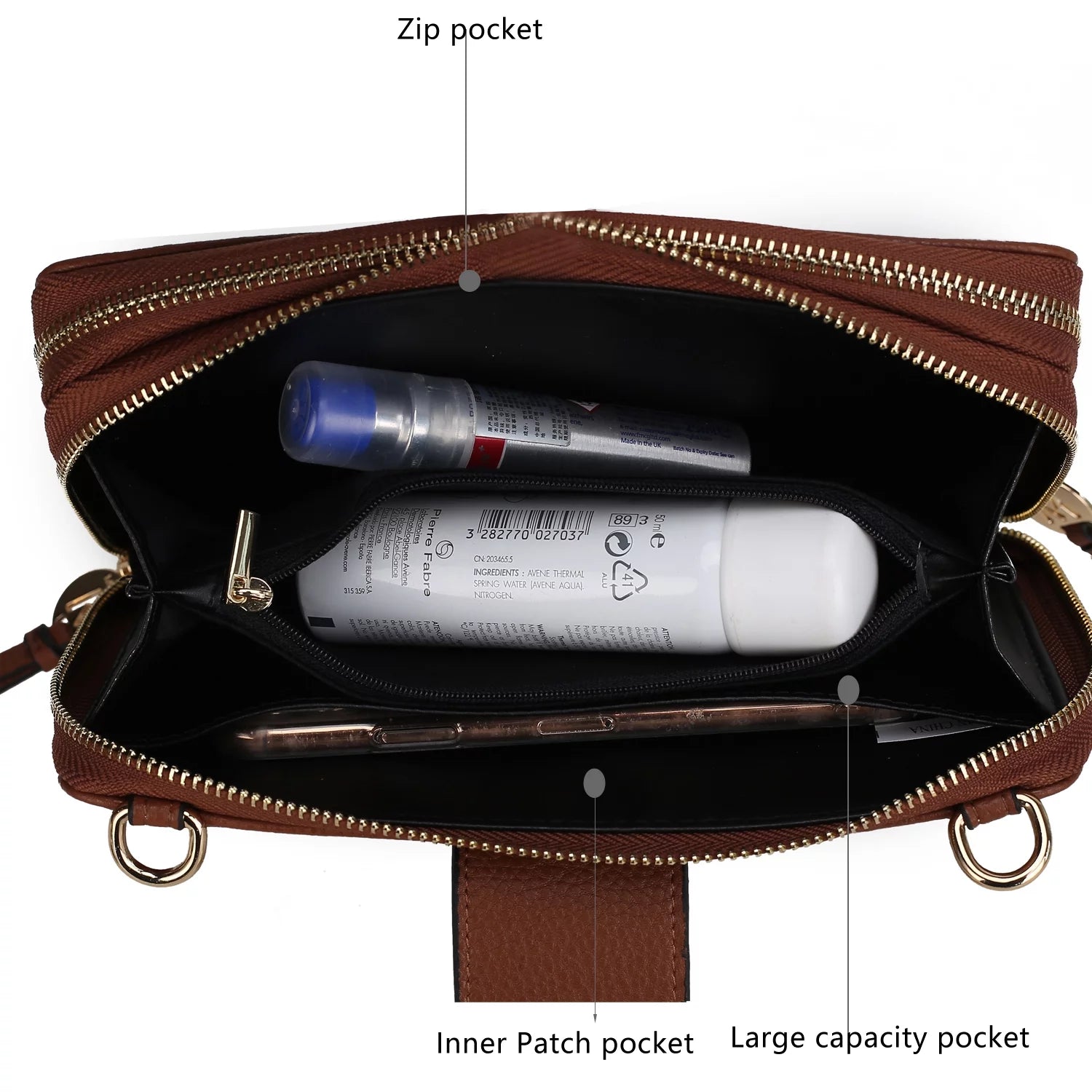 Women’S Cell Phone Purse Handbag, Wristlet Wallet Crossbody Bags by Mia K - Charcoal Gray