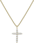 14K Yellow Gold Plated Cross Necklace for Women | Cross Pendant | Gold Necklaces for Women