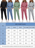 Women'S Casual 2 Piece Outfits Long Sleeve Tops & Sweat Pants Pajamas Loungewear Set