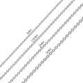 Mens Stainless Steel 3Mm Medium Men'S Box Chain Necklace