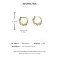 French Imitation Pearl Circel Earring Small round Hoop Earrings for Women New Design Texture Earrings Jewelry Elegant Gift