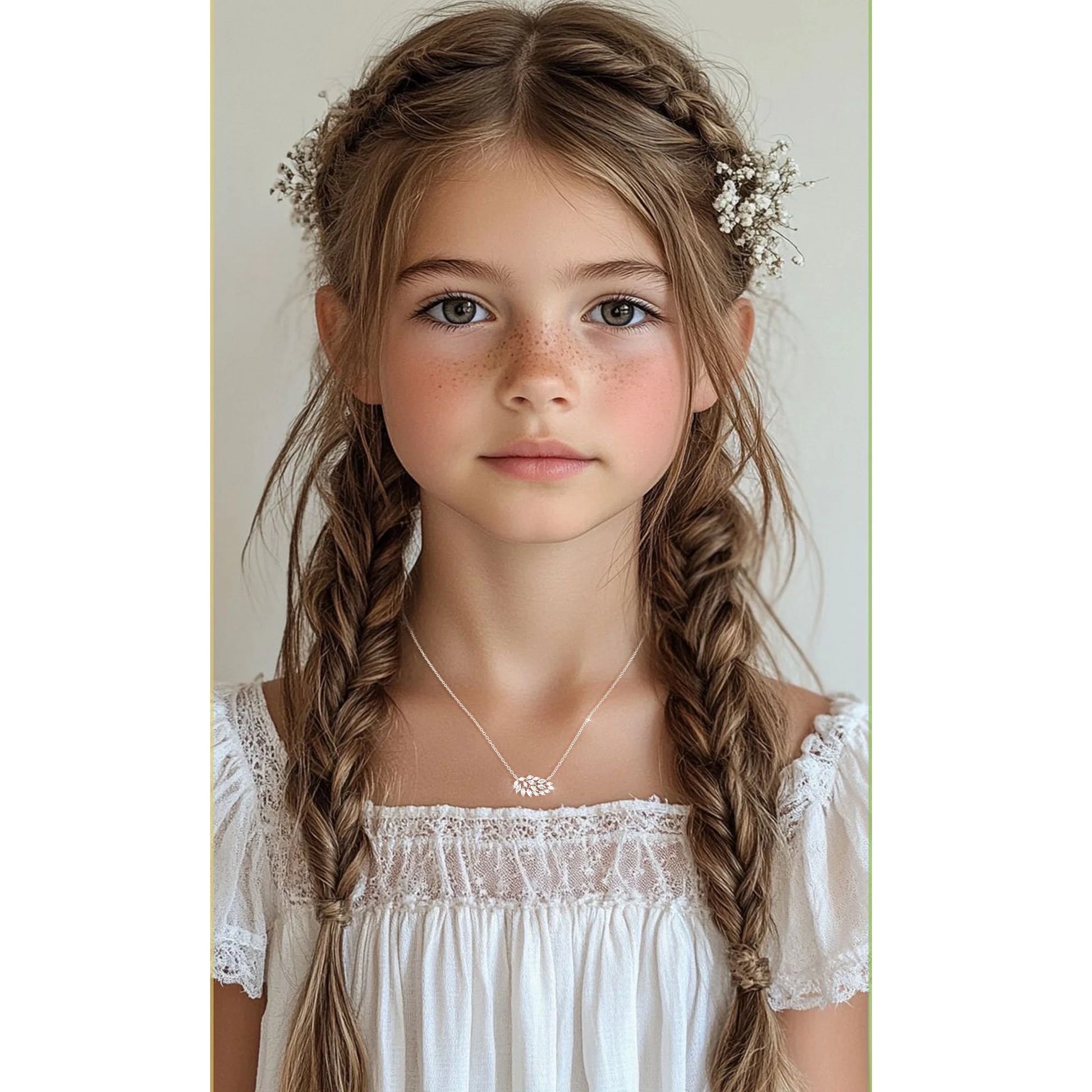 18K White Gold Plated Leaf Necklaces for Women Girls S925 Sterling Silver June Birthstone Pendant Chain with Purple Alexandrite Birthday Christmas Jewelry Gifts Teen Stocking Stuffers for Kids