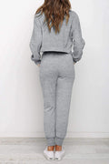 Women'S Casual 2 Piece Outfits Long Sleeve Tops & Sweat Pants Pajamas Loungewear Set