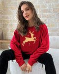 Women Ugly Christmas Sweatshirts Hoodies Sweater Dress Oversized Reindeer Tunic Crewneck Thanksgiving Shirts Tops Slouchy Trendy