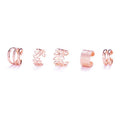 3PCS Fashion Delicate Zircon Cute Ear Clips Crystal Ear Cuff No Piercing Earrings Fake Cartilage Ear Clip for Women Jewelry