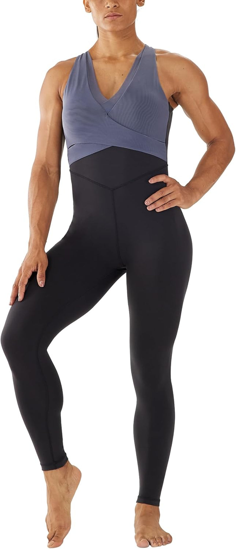 Women’S Bodysuit Sleeveless Bodycon Rompers Backless Cross Jumpsuit Sports Gym Workout Butt Lifting Yoga Jumpsuit