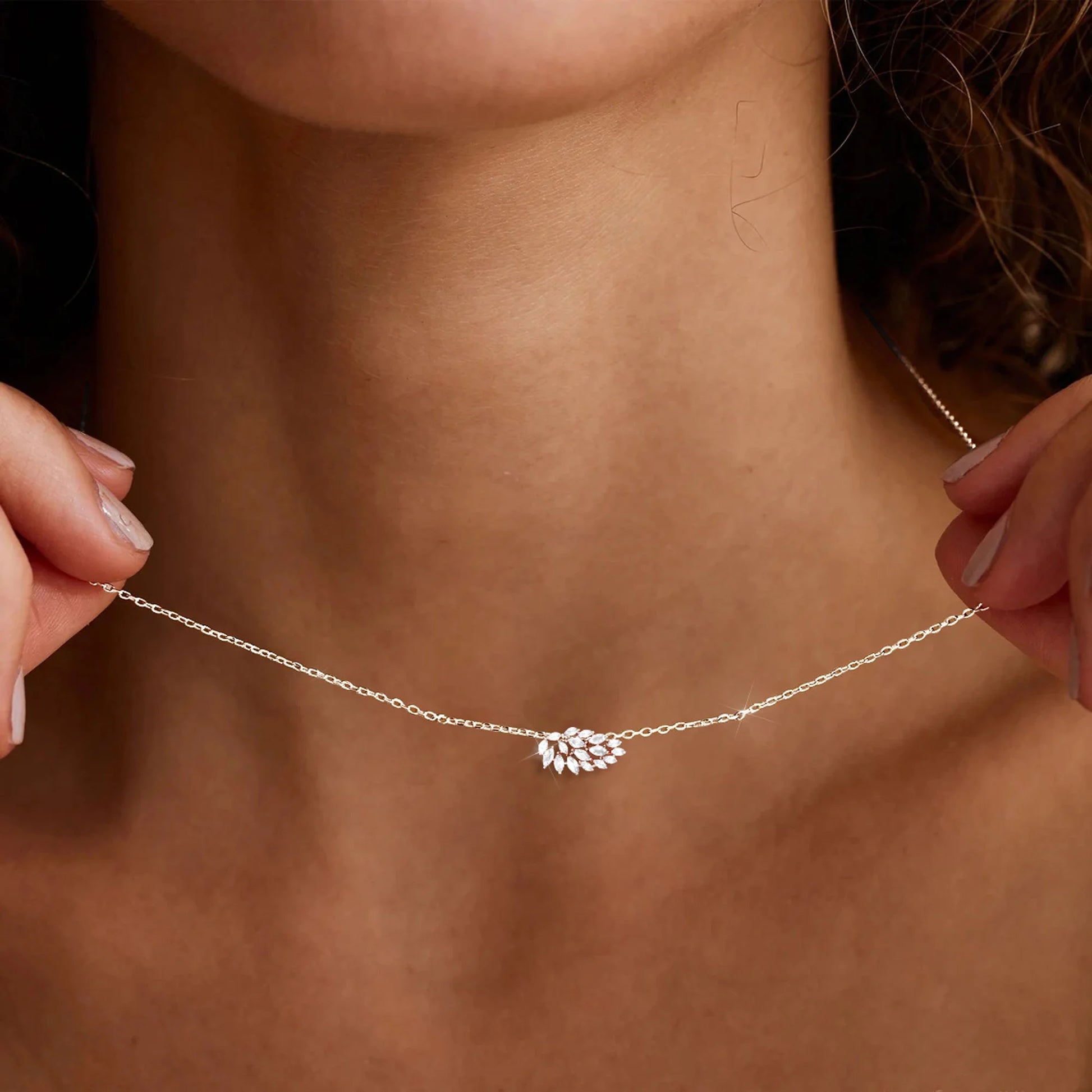 18K White Gold Plated Leaf Necklaces for Women Girls S925 Sterling Silver June Birthstone Pendant Chain with Purple Alexandrite Birthday Christmas Jewelry Gifts Teen Stocking Stuffers for Kids