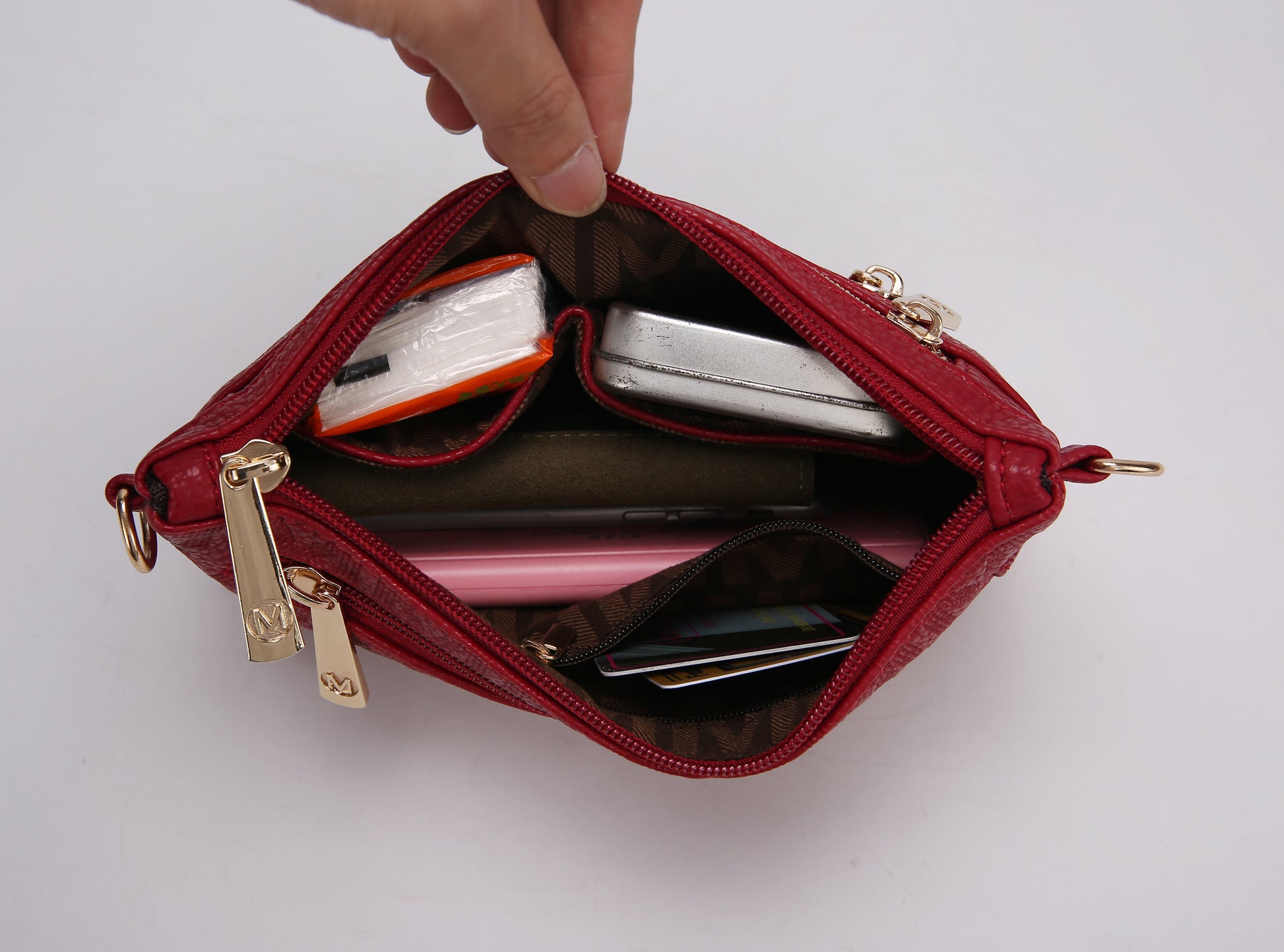 Roonie Milan M Signature Women'S Crossbody Bag, Designer Wristlet Handbag by Mia K - Black