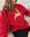 Women Ugly Christmas Sweatshirts Hoodies Sweater Dress Oversized Reindeer Tunic Crewneck Thanksgiving Shirts Tops Slouchy Trendy