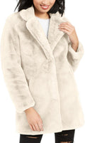 Womens Eloise Notch Collar Dress Faux Fur Coat